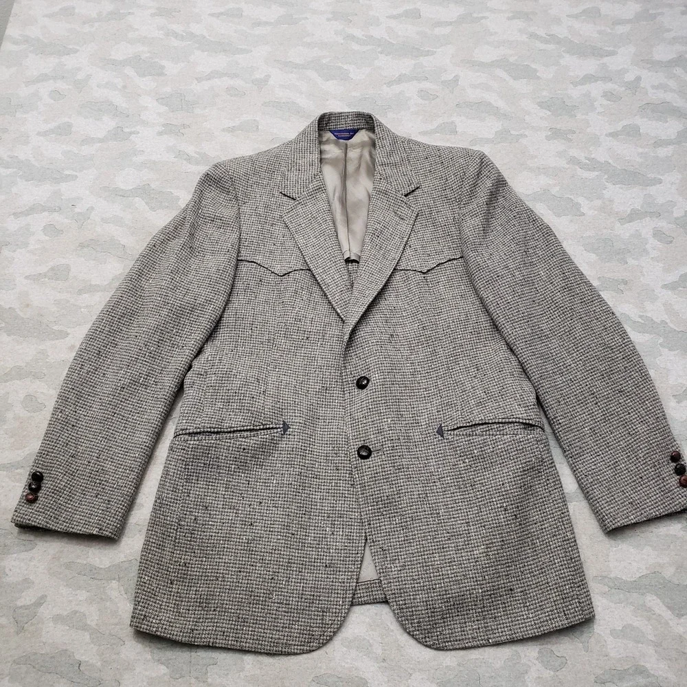 Pendleton | Suits & Blazers | Vintage Pendleton Blazer Mens 44 Gray Two ...